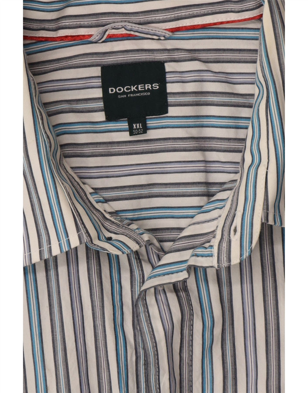 Camicia da uomo Dockers taglia 50/52 2XL a righe bianche