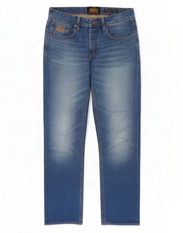 Jeans larghi da uomo Superdry Copperfill W32 L30 cotone blu