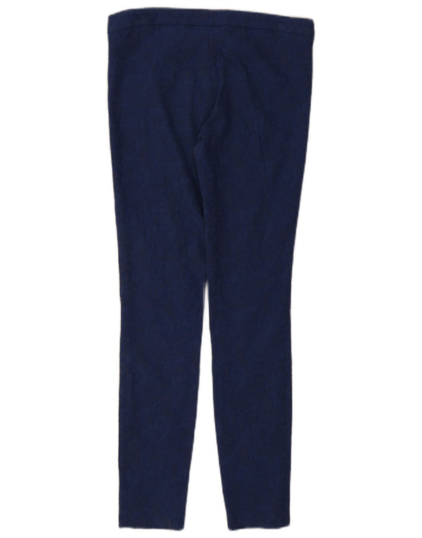 Pantaloni skinny casual da donna Zara piccoli W26 L28 blu Paisley