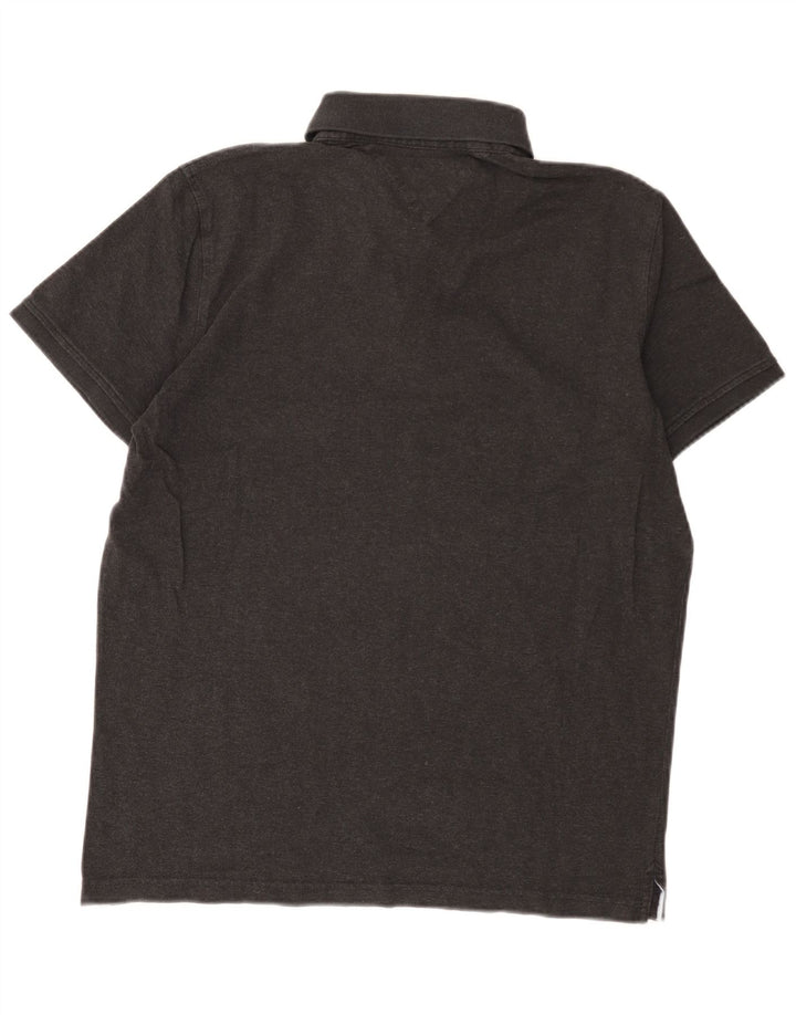 Polo slim fit da uomo Tommy Hilfiger grande grigia