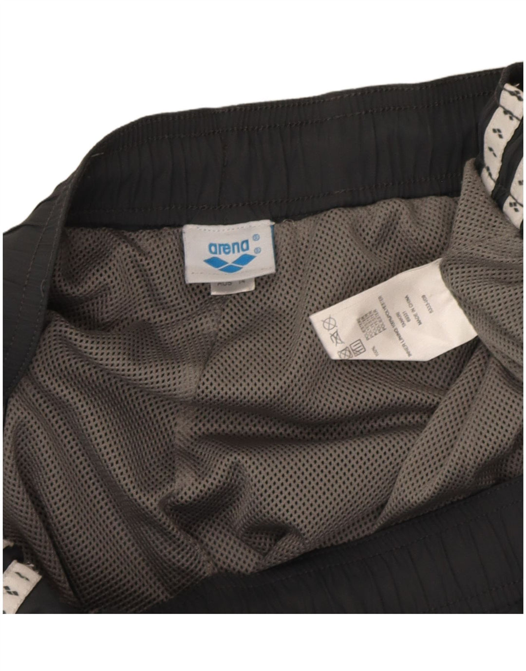 Pantaloni da tuta con grafica Arena da uomo, grandi, in poliestere grigio