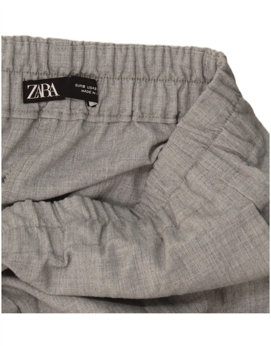 Pantaloni corti dritti da donna Zara piccoli W26 L24 grigi