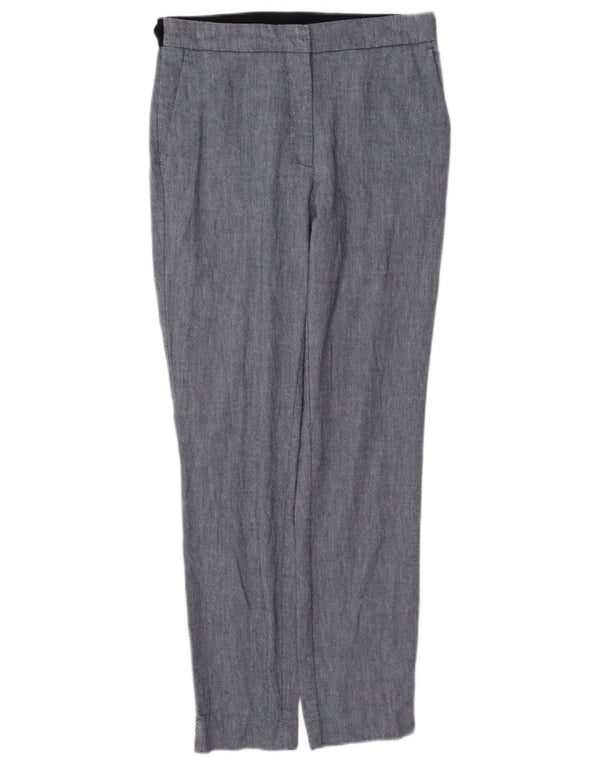 Pantaloni chino dritti da donna Zara medi W28 L27 cotone blu