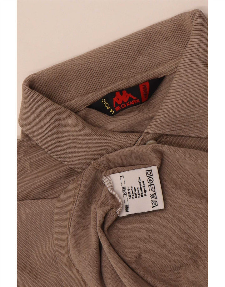 Polo Kappa da uomo di colore grigio medio