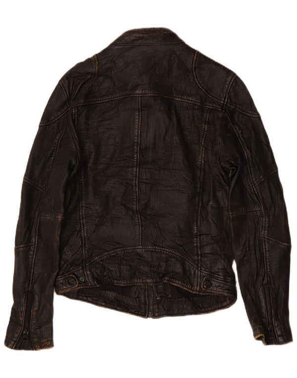 Giacca in pelle da uomo Gypsy UK 38 media nera