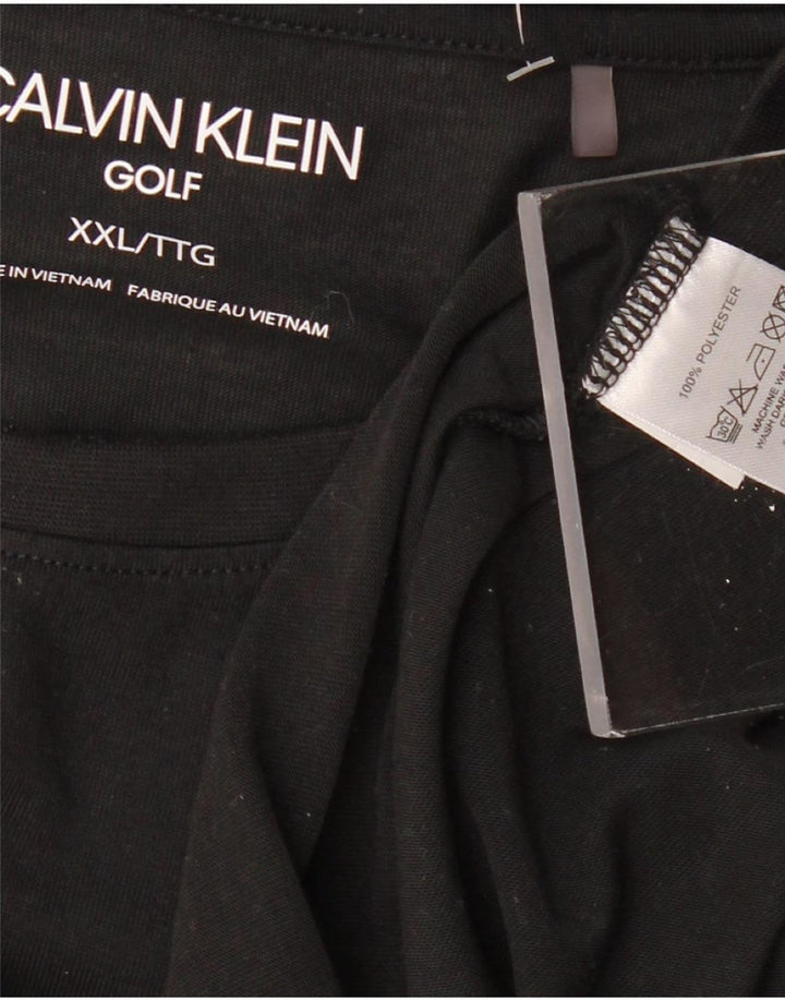 CALVIN KLEIN T-shirt da uomo Top 2XL Poliestere nero