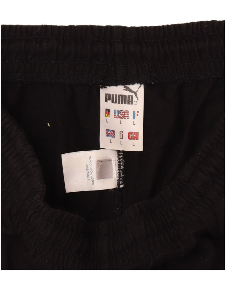 Pantaloncini sportivi da uomo Puma grandi in cotone nero