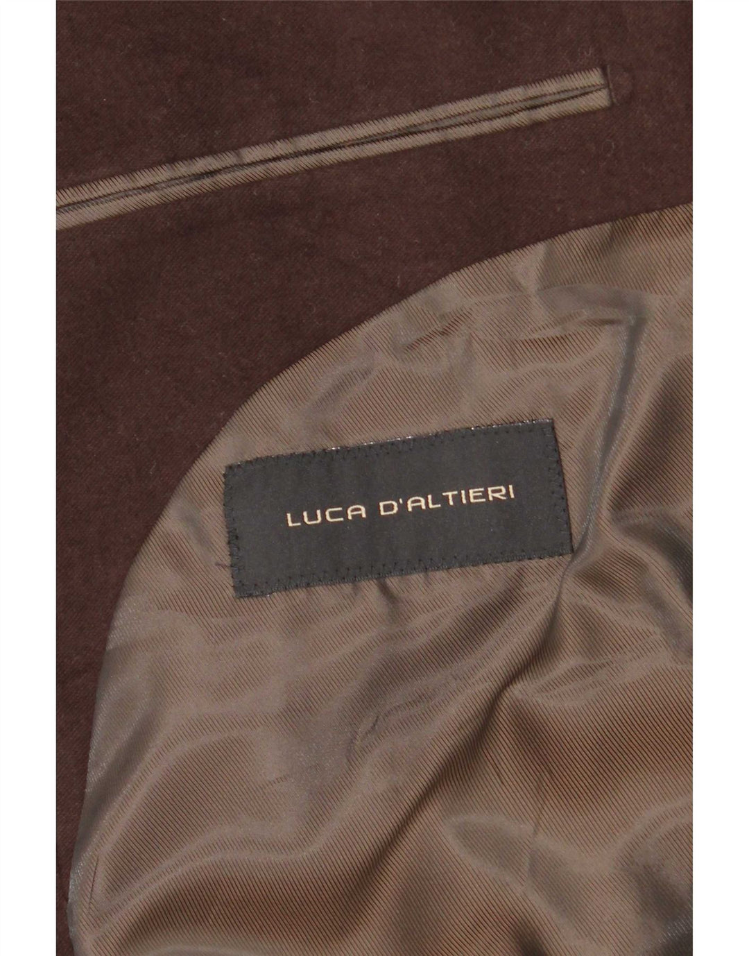 Cappotto da uomo Luca D'altieri UK 38 Marrone medio