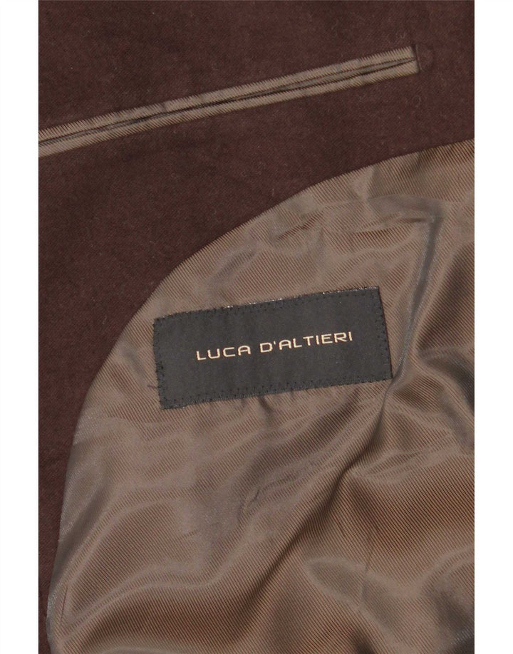 Cappotto da uomo Luca D'altieri UK 38 Marrone medio