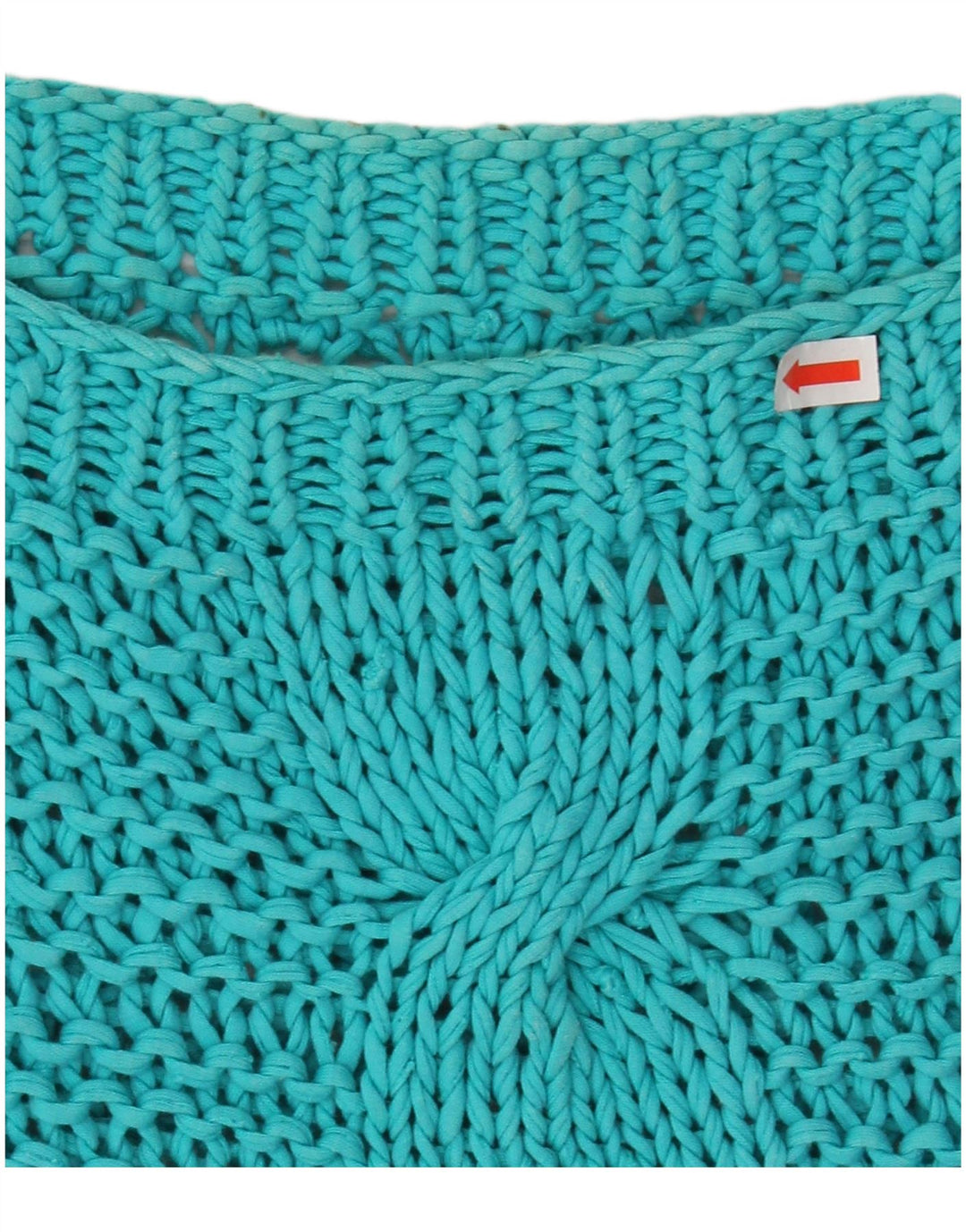 Maglione da donna con scollo a barca corto VINTAGE UK 14 Medio Turchese