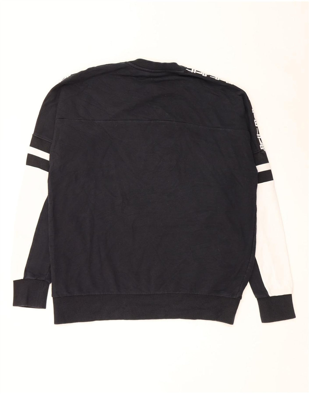 Felpa grafica da uomo Puma Maglione grande in cotone color block nero