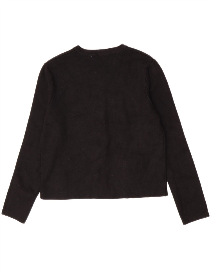 Maglione cardigan corto da donna Zara UK 12 medio nero