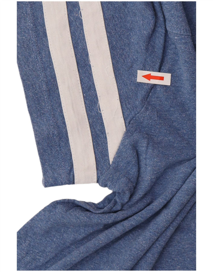 T-shirt da uomo Superdry Top in cotone chiazzato blu medio