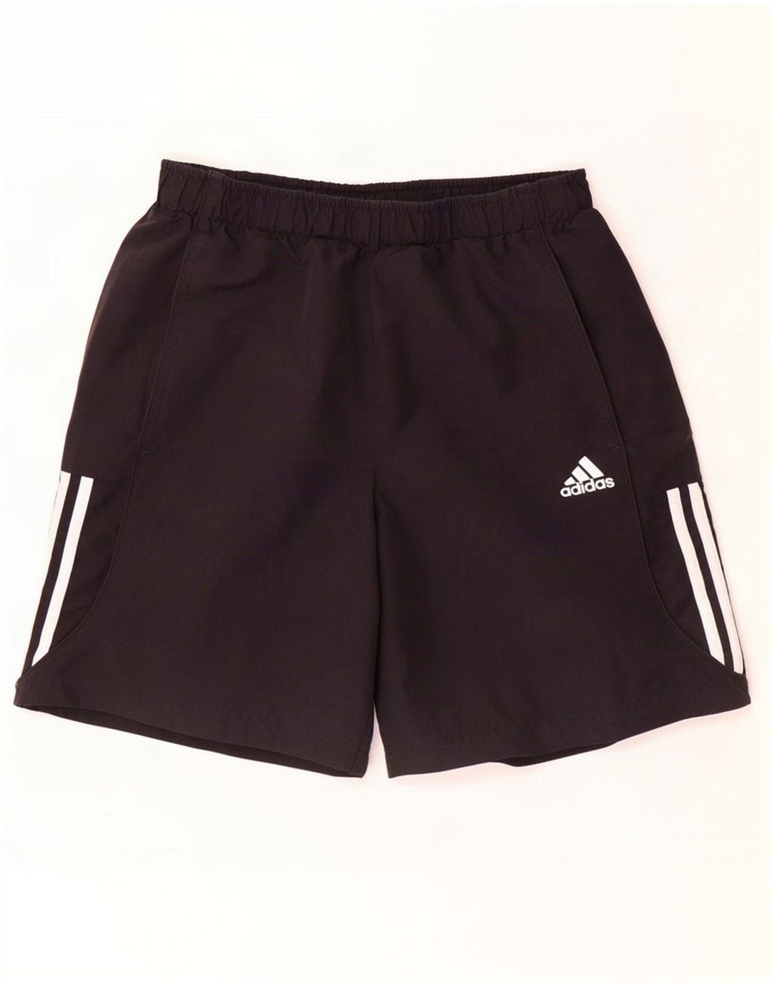Pantaloncini sportivi da uomo Adidas medi neri in poliestere