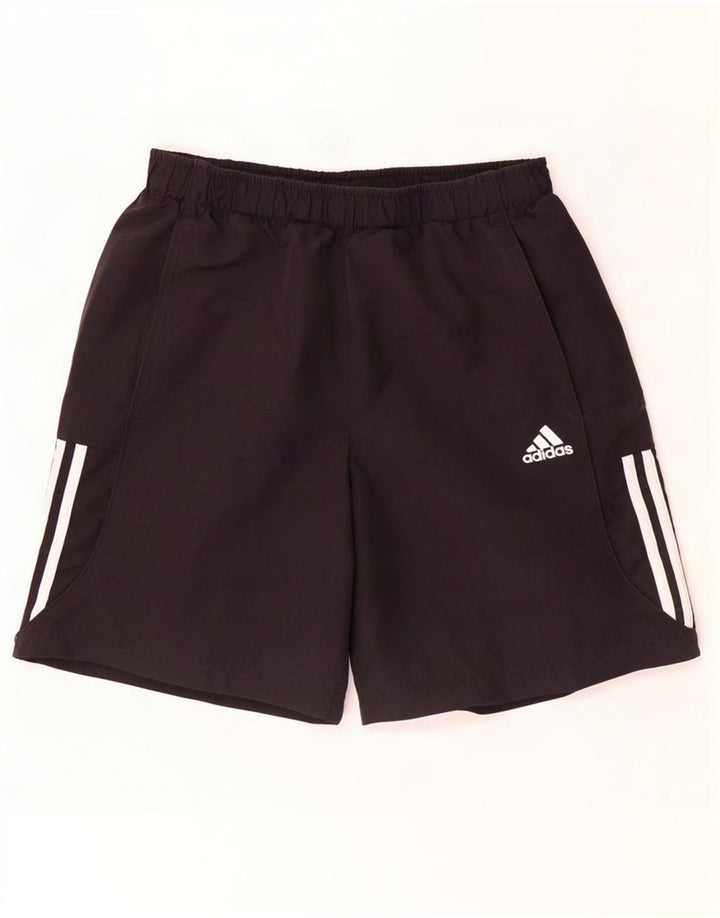 Pantaloncini sportivi da uomo Adidas medi neri in poliestere