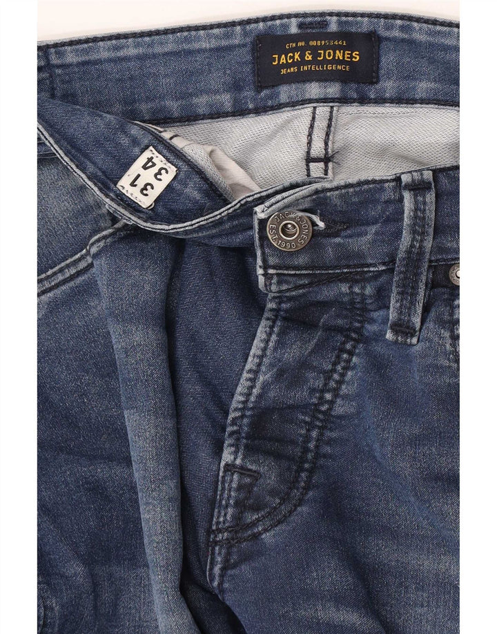 Jack & Jones Uomo GLENN Slim Jeans W31 L34 Blu