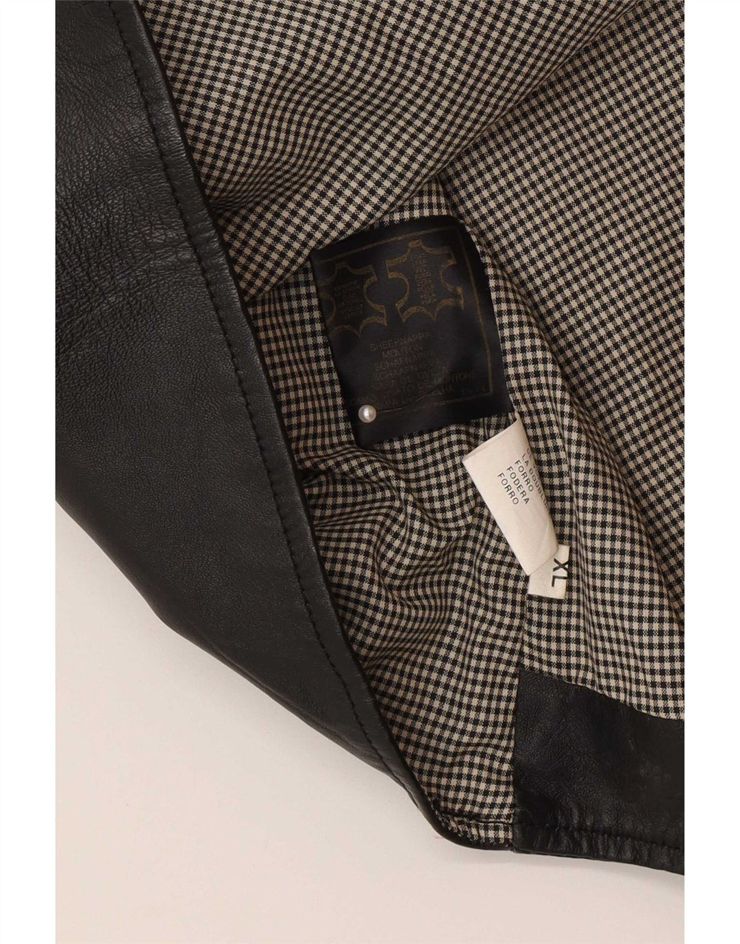 Gilet in pelle da uomo canadese XL in pelle nera