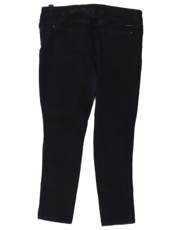 Jeans skinny corti Marks & Spencer da donna W32 L24 blu navy modal