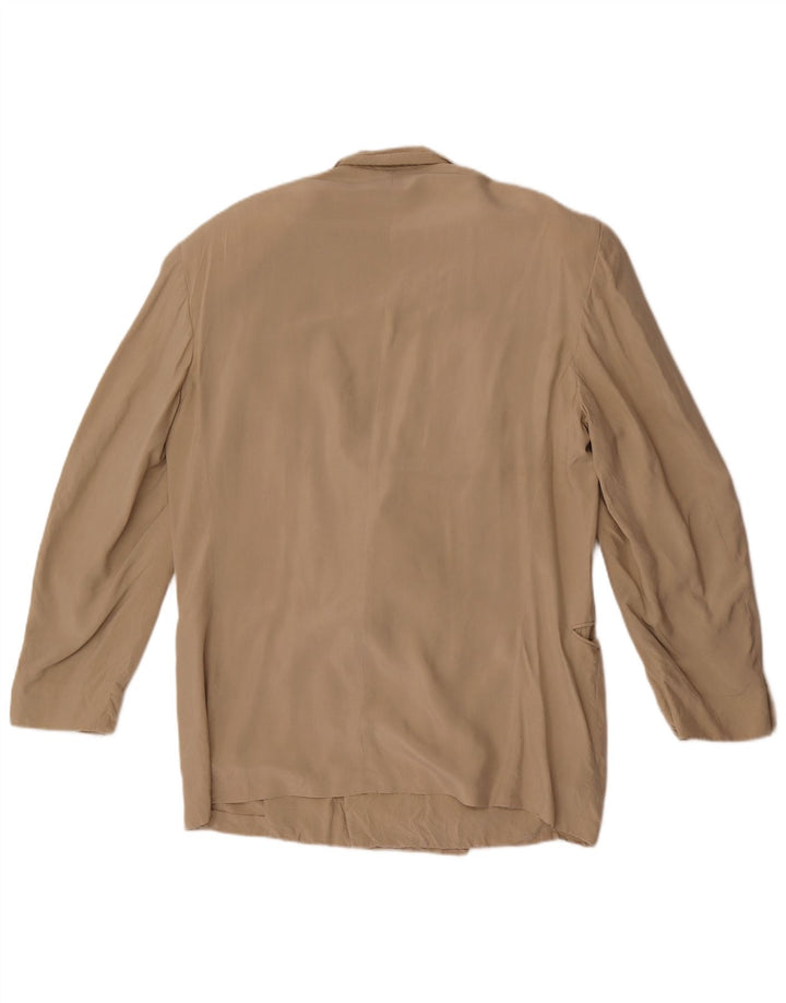 Giacca blazer doppiopetto da uomo Pal Zileri IT 50 Large Beige Seta
