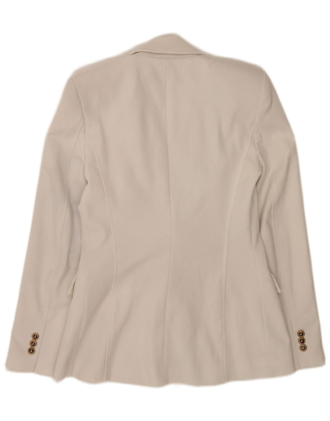 Giacca blazer doppiopetto da donna Zara UK 6 XS poliestere bianco
