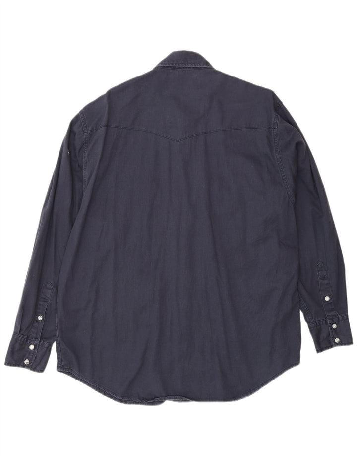 Camicia da uomo Lee in cotone blu navy medio