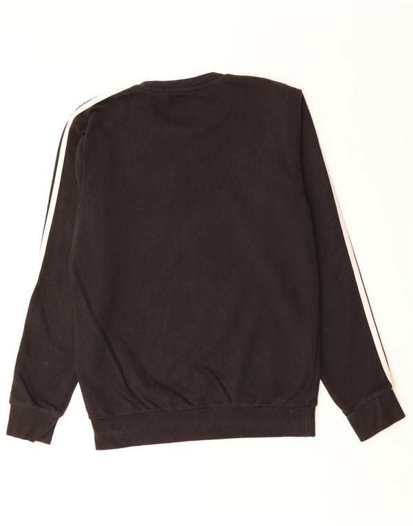 Felpa ADIDAS da uomo maglione piccolo cotone nero