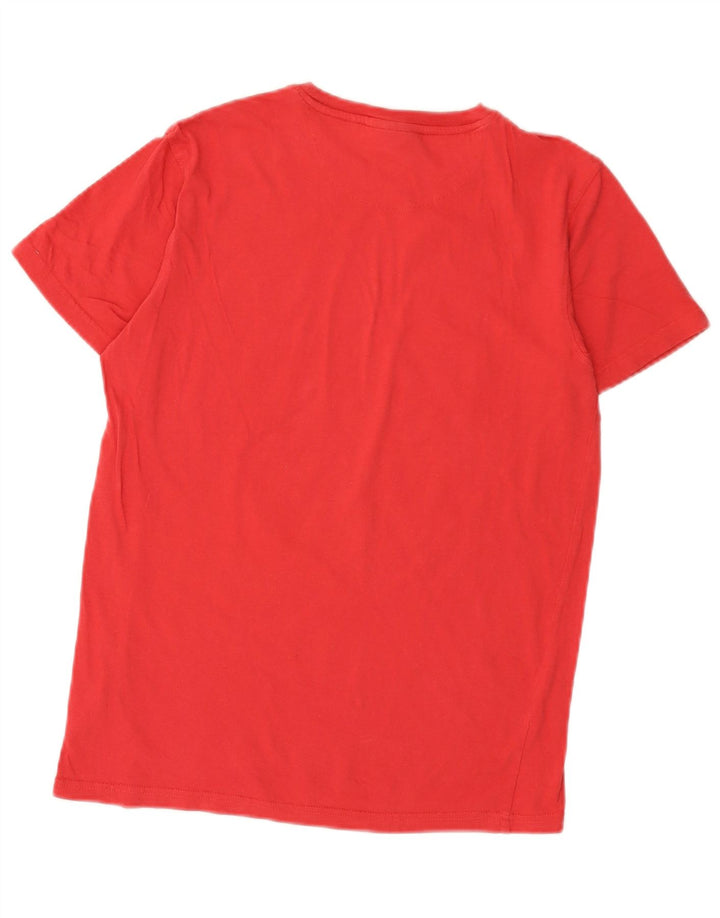 T-shirt grafica da uomo Pierre Cardin Top piccola in cotone rosso
