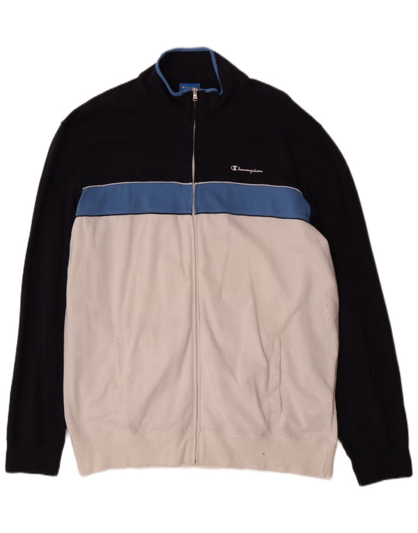 Giacca da tuta da uomo Champion 3XL Cotone color block blu navy