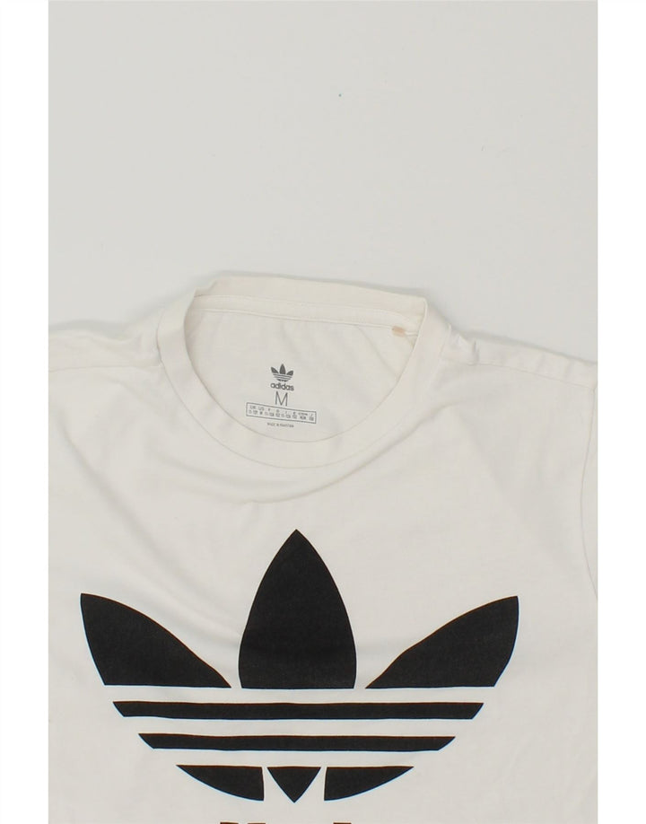 ADIDAS Boys Graphic T-Shirt Top 11-12 Years Medium White Cotton Vintage Adidas and Second-Hand Adidas from Messina Hembry 