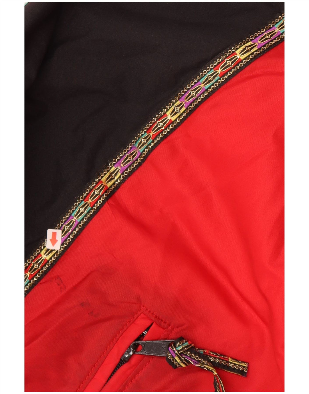 POLARIS Giacca a vento da donna UK 12 Nylon color block rosso medio