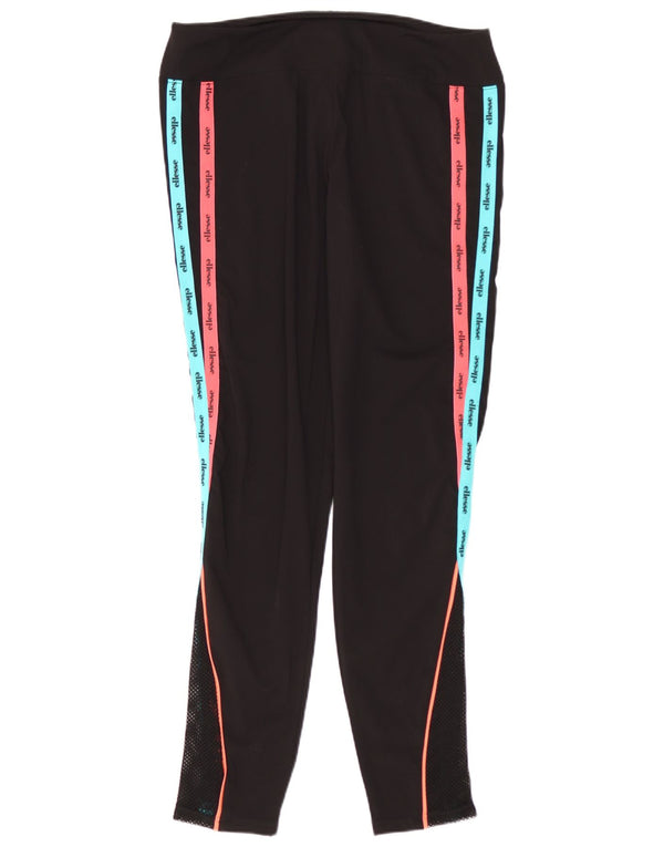 Leggings grafici da donna Ellesse UK 14 Large Black Colourblock