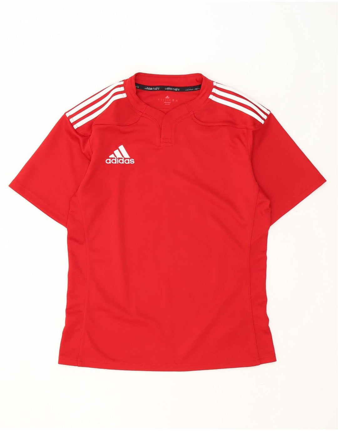Adidas Uomo Climacool T-shirt Top Large Rosso Poliestere