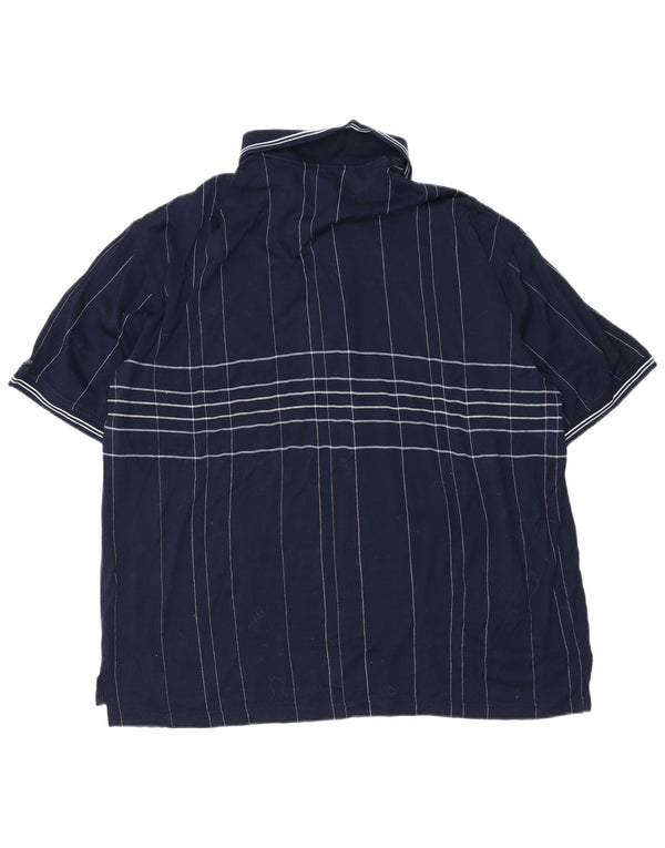 Polo da uomo IZOD XL in cotone a quadri blu navy