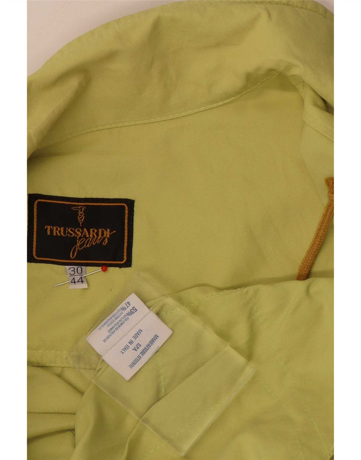 Giubbotto Bomber Oversize Donna Trussardi Jeans IT 44 Verde Medio Poliammide