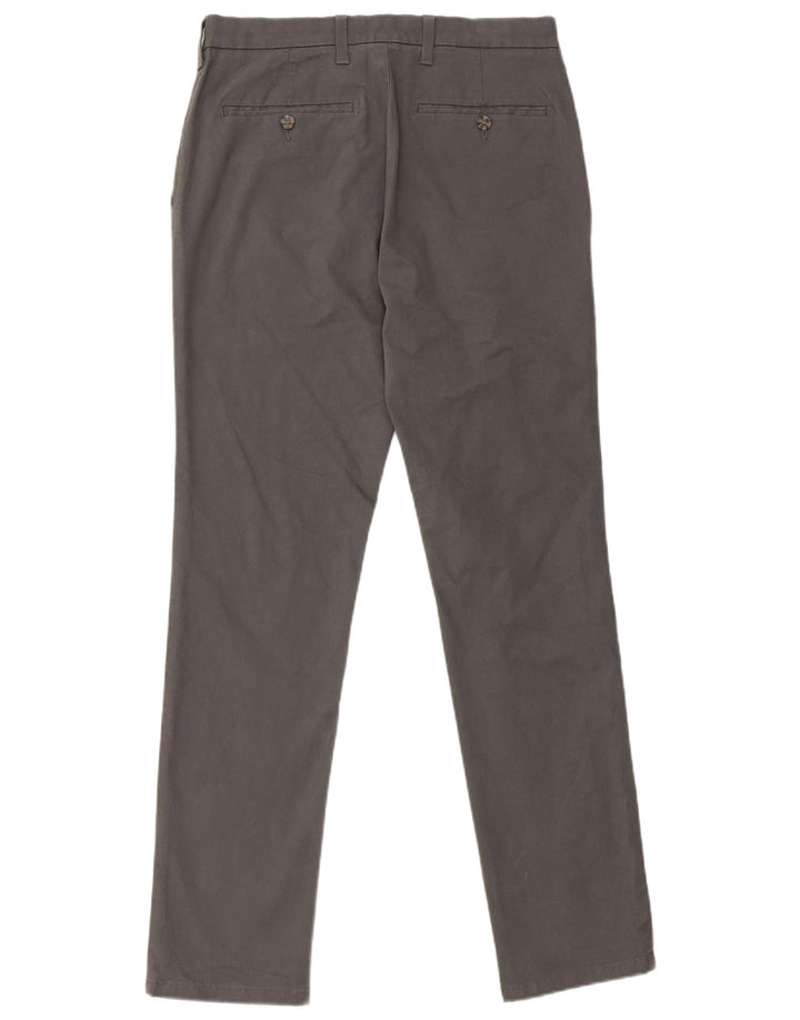 Pantaloni chino slim da uomo Marks & Spencer W30 L31 cotone grigio