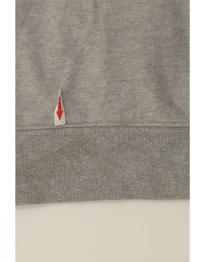 Maglia con cappuccio da uomo Zara in cotone color block grigio medio