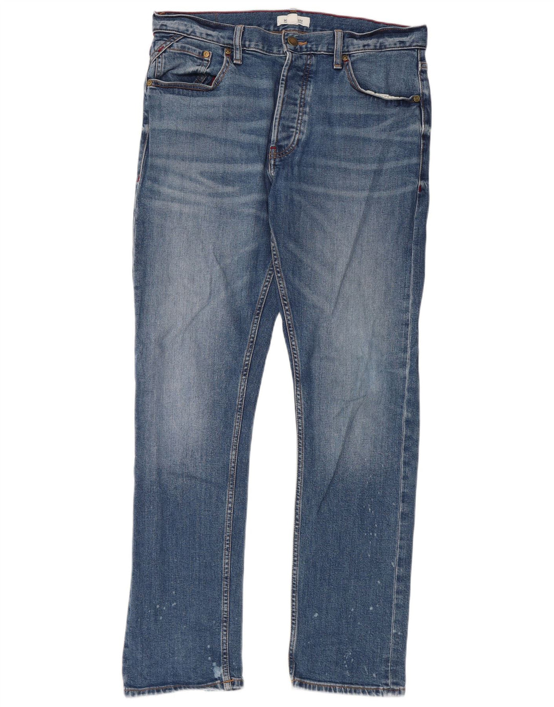Jeans slim effetto consumato da uomo White Stuff W34 L31 cotone blu
