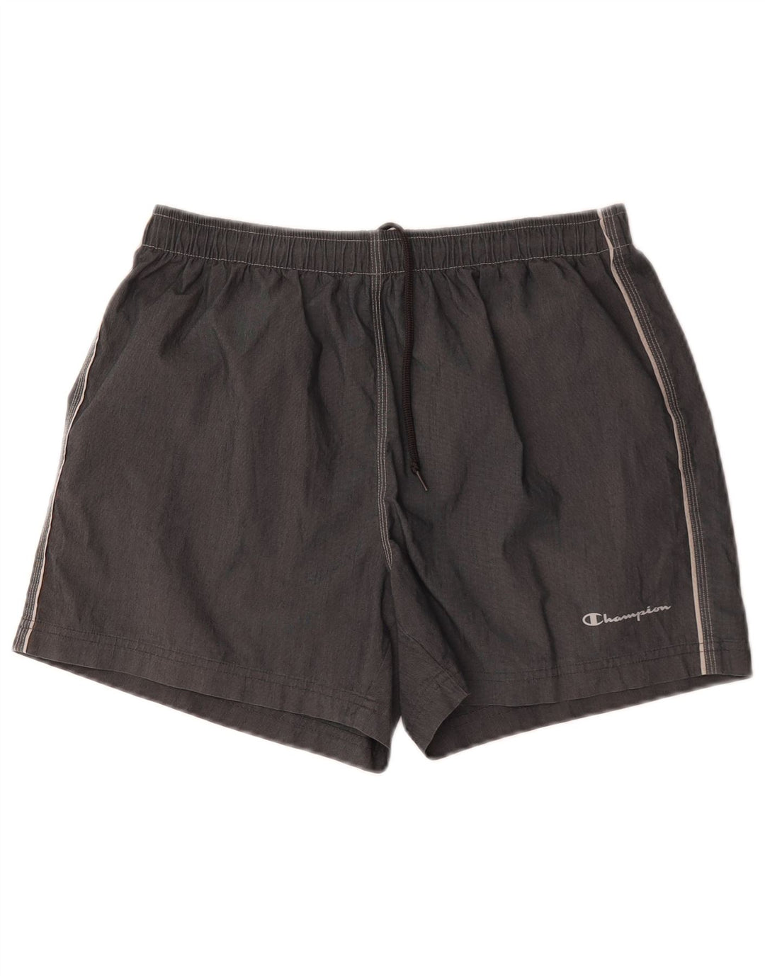 Pantaloncini da bagno da uomo Champion grandi grigi