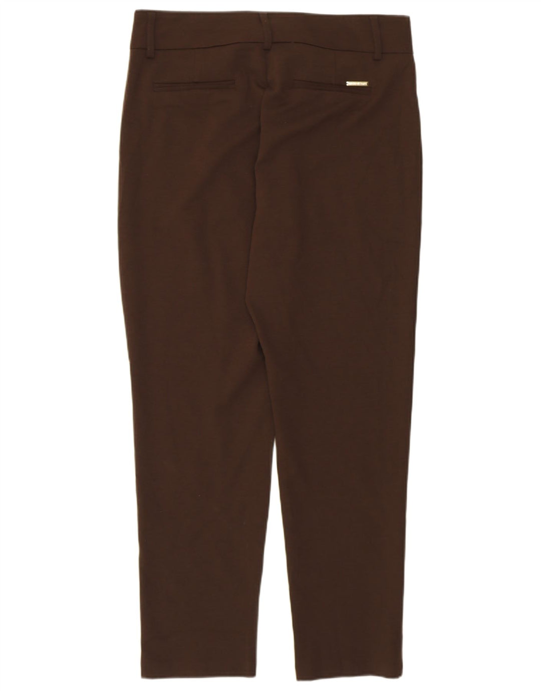 Pantaloni da abito slim da donna Michael Kors US 10 Large W32 L28 Marrone