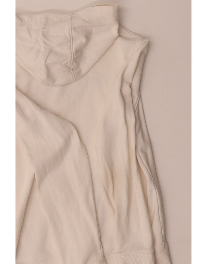 TOMMY HILFIGER Maglione con cappuccio grafico per ragazze 11-12 anni in cotone bianco