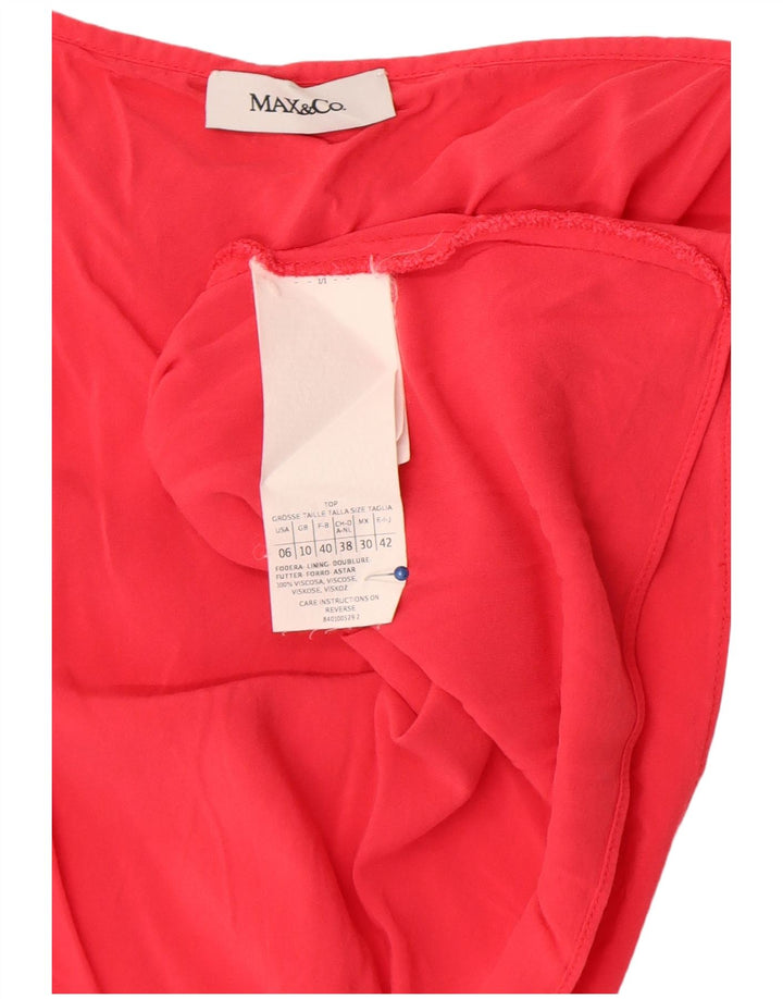 Max & Co. Canottiera da donna UK 10 piccola rossa in viscosa