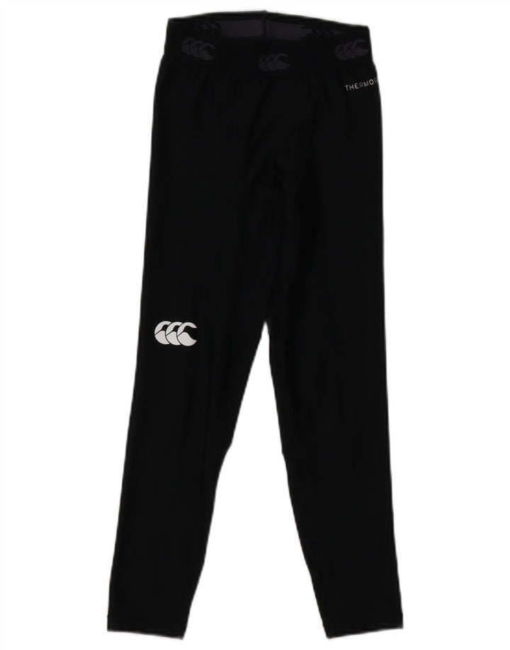 Leggings grafici per ragazze Canterbury 7-8 anni piccoli in poliestere nero