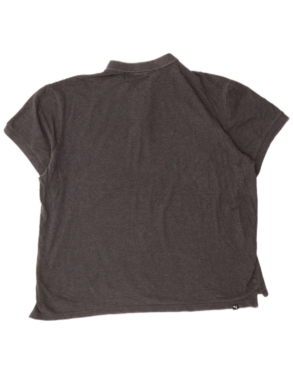 Polo Puma da uomo 2XL in cotone grigio