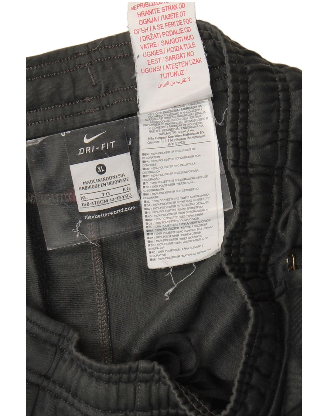 Pantaloni della tuta da jogging Nike Ragazzo Juventus 13-14 anni XL Poliestere grigio