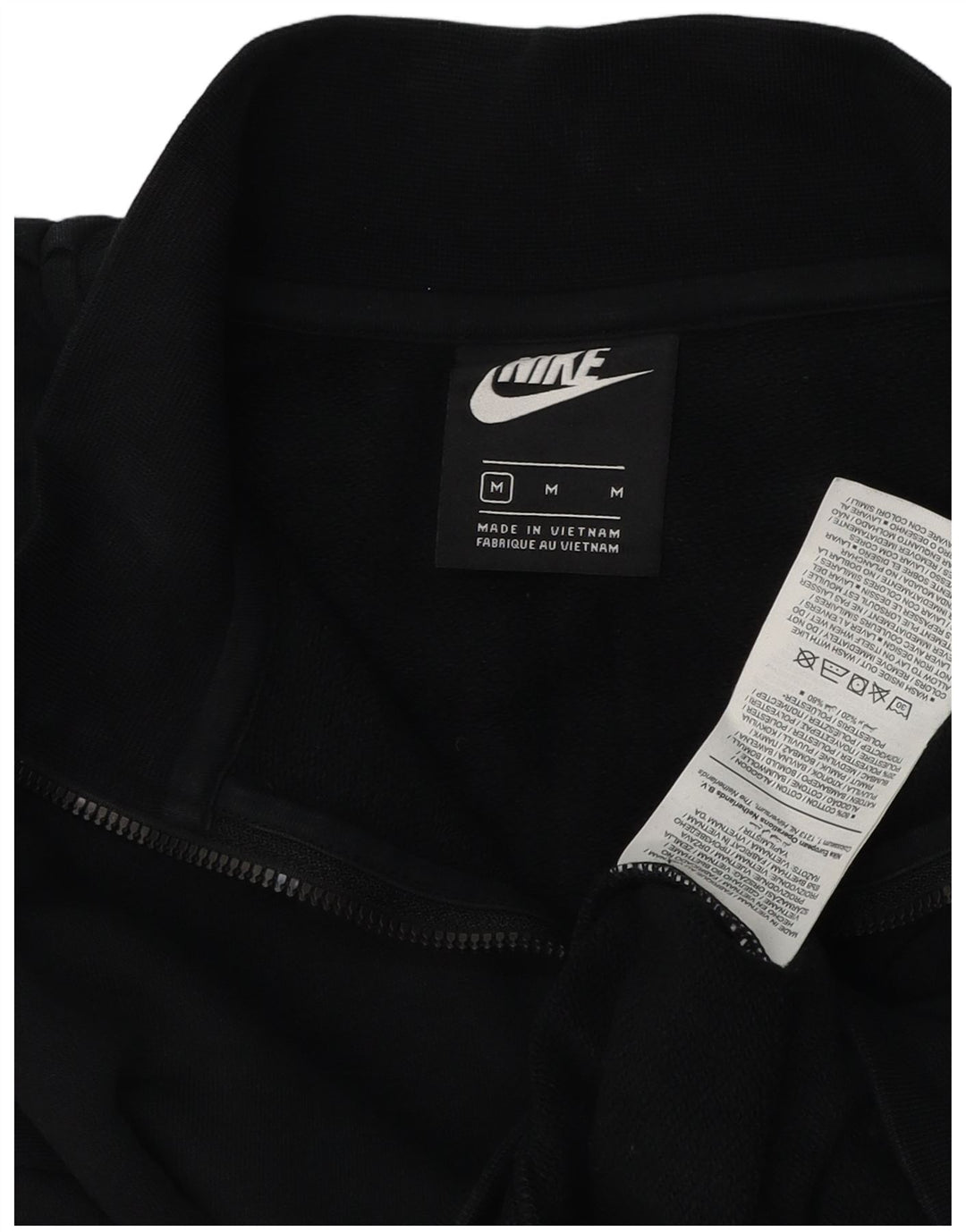 Felpa Nike da donna oversize con collo corto e zip, maglione UK 14, media, nera