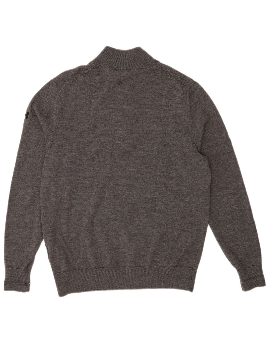 UNDER ARMOUR Maglione da uomo con collo alto e grafica con zip grigio medio