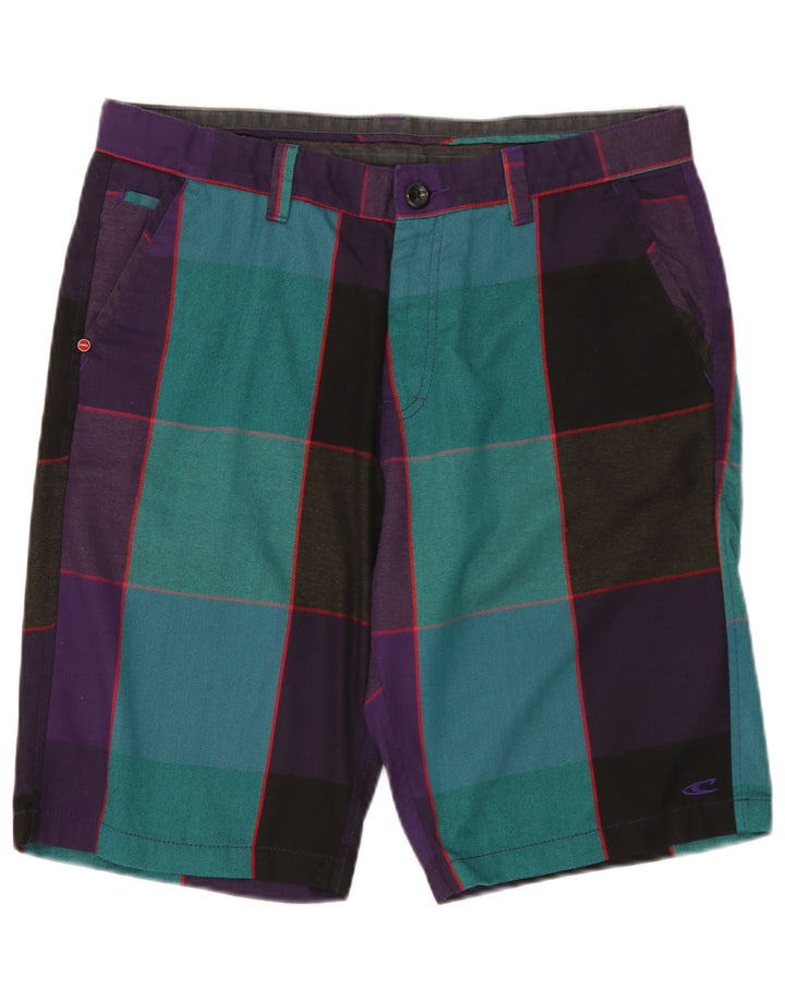 Pantaloncini chino da uomo O'Neill W34 grande poliestere a quadri multicolore