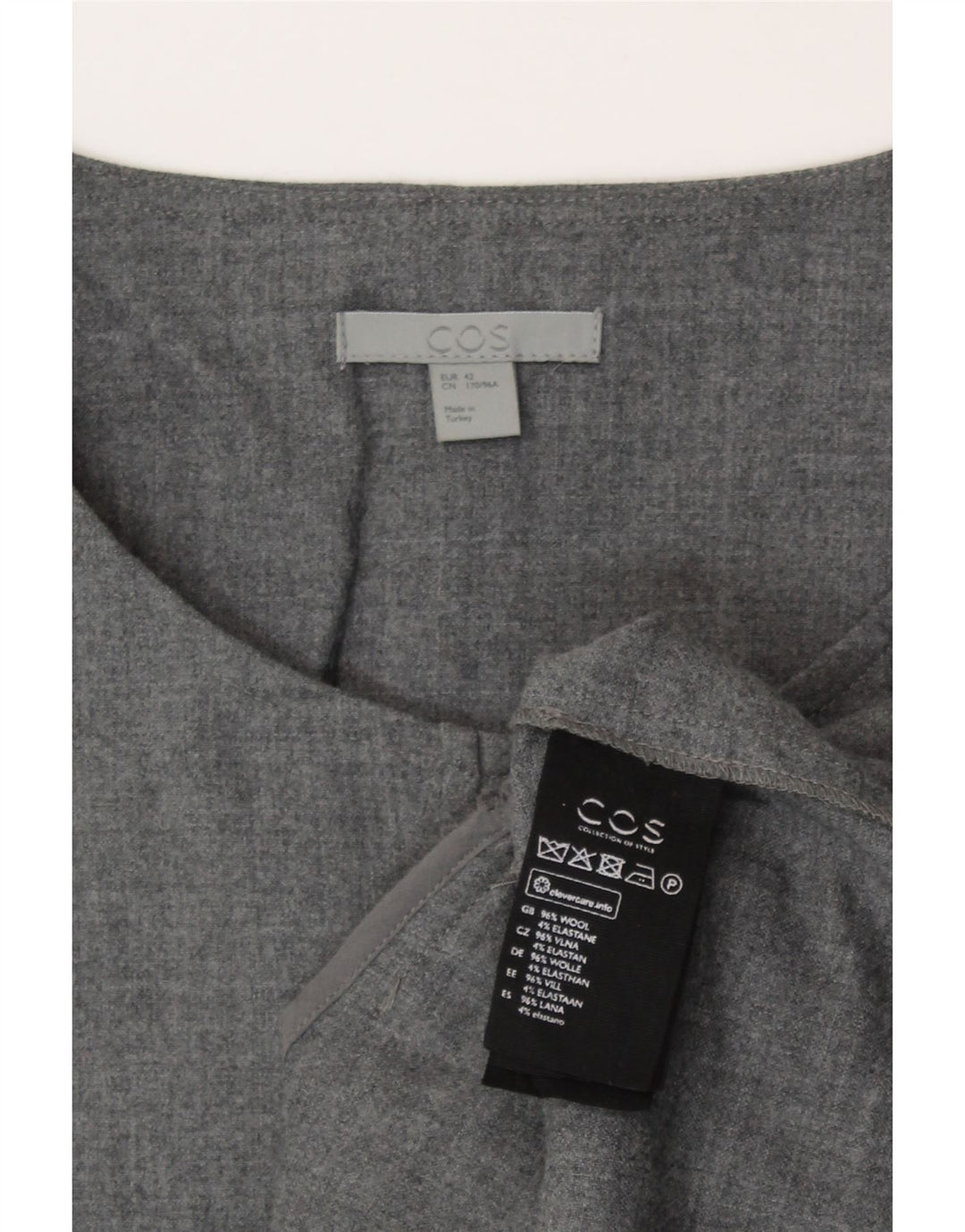Giacca blazer a 5 bottoni da donna Cos EU 42 grande lana grigia