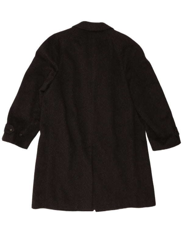 Tiroler Loden Mens Overcoat IT 50 Large Black Wool