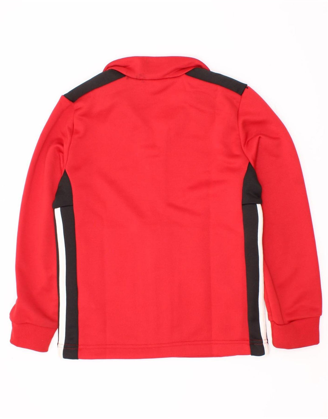 Giacca da tuta da ragazzo Adidas 7-8 anni in poliestere color block rosso